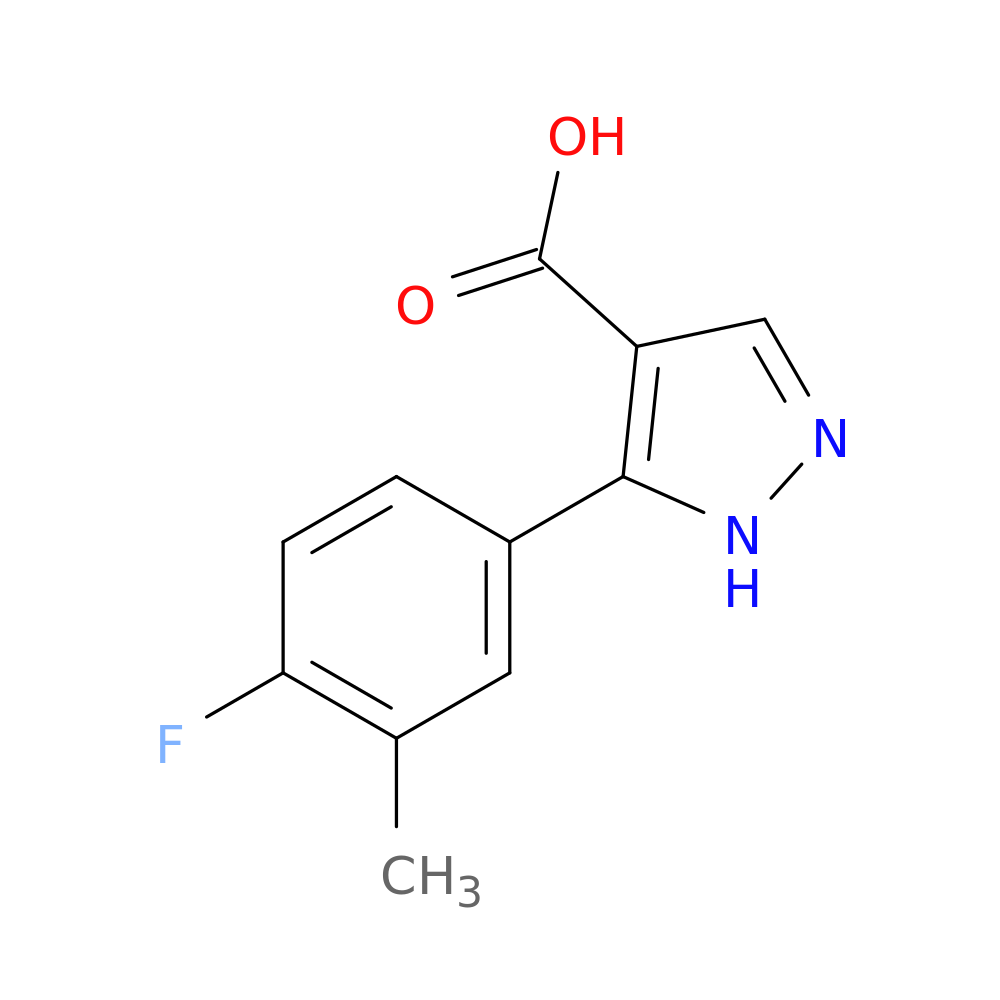 5-(4-fluoro-3-methylphenyl)-1H-pyrazole-4-carboxylic acid