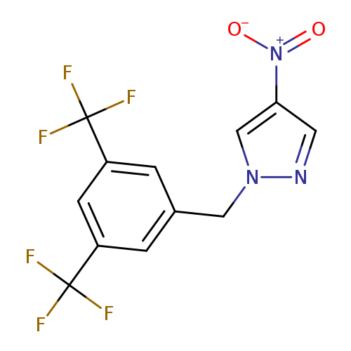 1-{[3,5-bis(trifluoromethyl)phenyl]methyl}-4-nitro-1H-pyrazole
