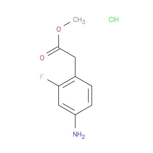 Methyl 2-(4-amino-2-fluorophenyl)acetate hydrochloride