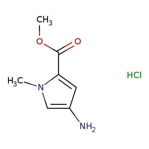 1H-Pyrrole-2-carboxylic acid, 4-amino-1-methyl-, methyl ester, hydrochloride (1:1)