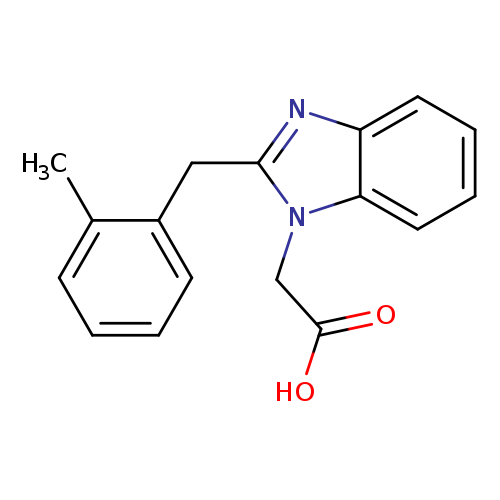 2-{2-[(2-methylphenyl)methyl]-1H-1,3-benzodiazol-1-yl}acetic acid