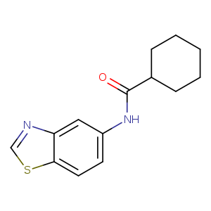 N-(1,3-benzothiazol-5-yl)cyclohexanecarboxamide