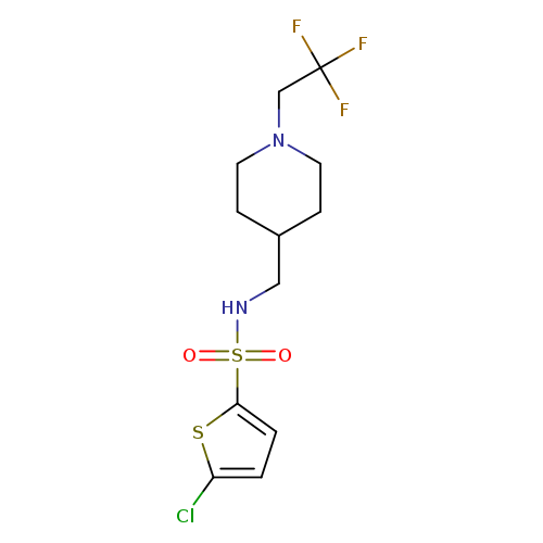 5-chloro-N-{[1-(2,2,2-trifluoroethyl)piperidin-4-yl]methyl}thiophene-2-sulfonamide