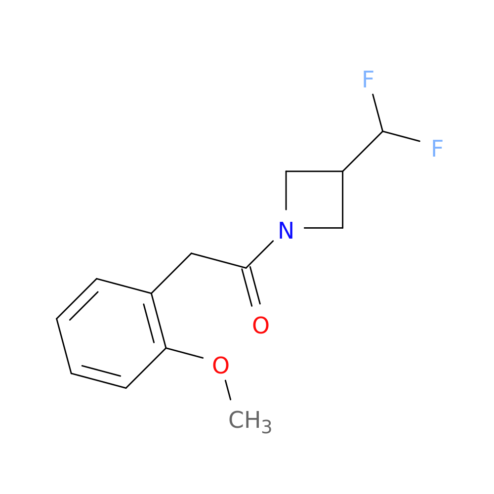 1-[3-(difluoromethyl)azetidin-1-yl]-2-(2-methoxyphenyl)ethan-1-one