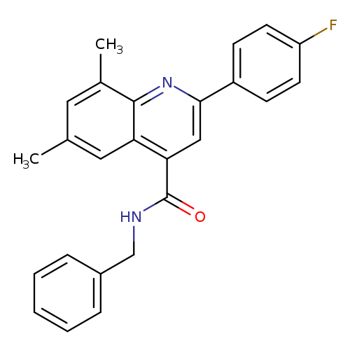 N-benzyl-2-(4-fluorophenyl)-6,8-dimethyl-4-quinolinecarboxamide