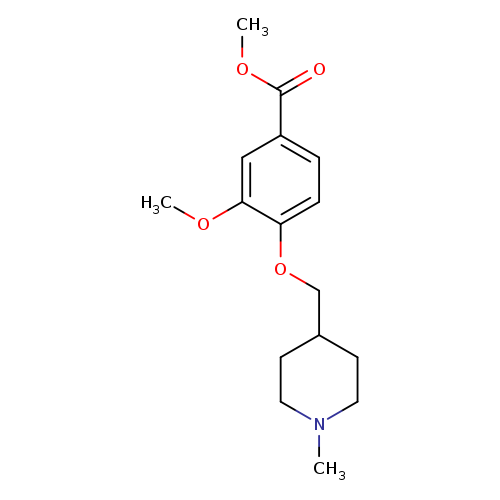 Methyl 3-methoxy-4-((1-methylpiperidin-4-yl)methoxy)benzoate