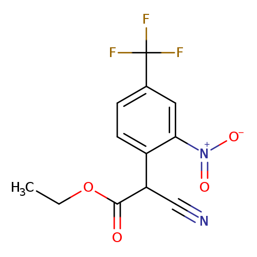 ETHYL ALPHA-CYANO-2-NITRO-4-(TRIFLUOROMETHYL)PHENYLACETATE