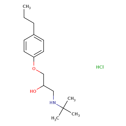 1-(TERT-BUTYLAMINO)-3-(4-PROPYLPHENOXY)PROPAN-2-OL HYDROCHLORIDE