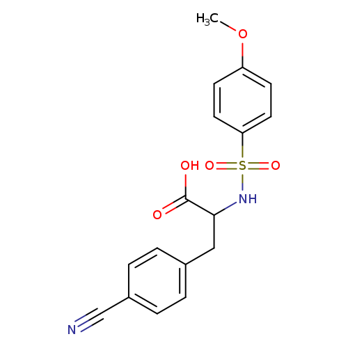 3-(4-cyanophenyl)-2-(4-methoxybenzenesulfonamido)propanoic acid
