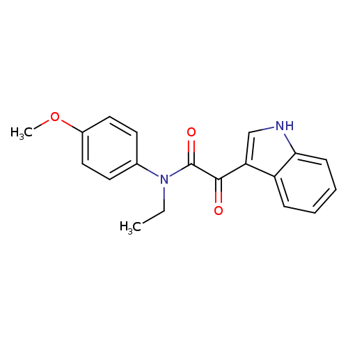 N-ethyl-2-(1H-indol-3-yl)-N-(4-methoxyphenyl)-2-oxoacetamide