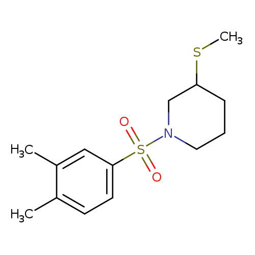 1-(3,4-dimethylbenzenesulfonyl)-3-(methylsulfanyl)piperidine