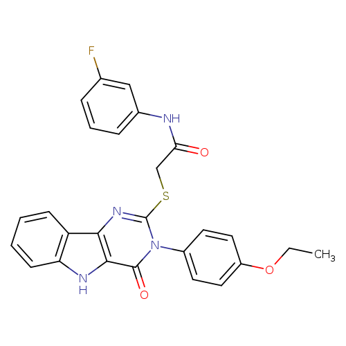 2-{[3-(4-ethoxyphenyl)-4-oxo-3H,4H,5H-pyrimido[5,4-b]indol-2-yl]sulfanyl}-N-(3-fluorophenyl)acetamide