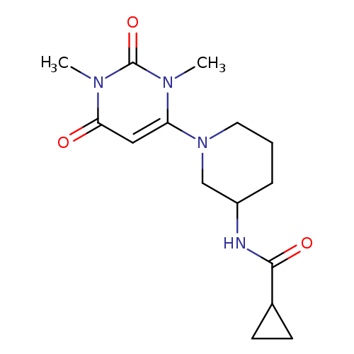 N-[1-(1,3-dimethyl-2,6-dioxo-1,2,3,6-tetrahydropyrimidin-4-yl)piperidin-3-yl]cyclopropanecarboxamide