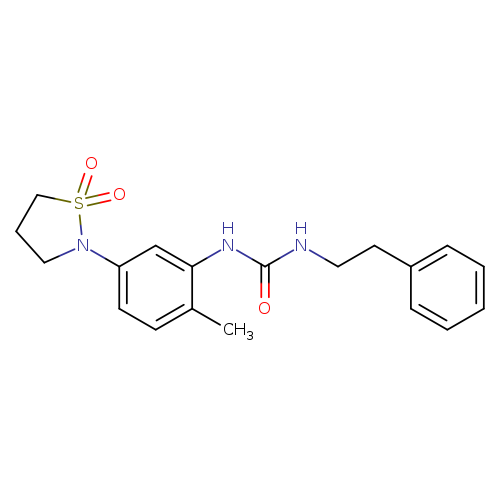 3-[5-(1,1-dioxo-1lambda6,2-thiazolidin-2-yl)-2-methylphenyl]-1-(2-phenylethyl)urea