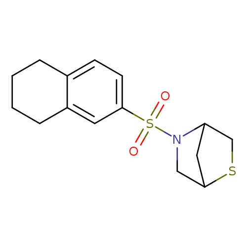 5-(5,6,7,8-tetrahydronaphthalene-2-sulfonyl)-2-thia-5-azabicyclo[2.2.1]heptane