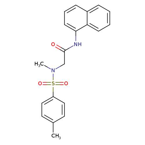 2-(N-methyl4-methylbenzenesulfonamido)-N-(naphthalen-1-yl)acetamide