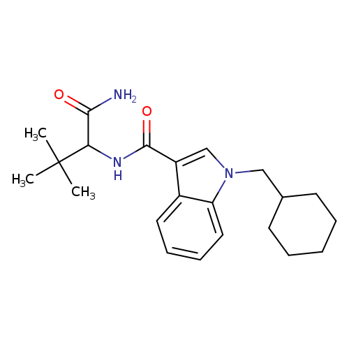 N-(1-amino-3,3-dimethyl-1-oxobutan-2-yl)-1-(cyclohexylmethyl)-1H-indole-3-carboxamide