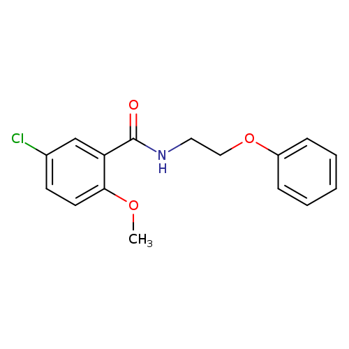 5-chloro-2-methoxy-N-(2-phenoxyethyl)benzamide
