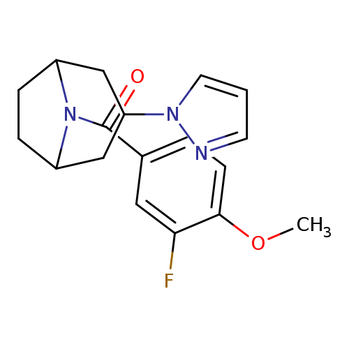 8-(3-fluoro-4-methoxybenzoyl)-3-(1H-pyrazol-1-yl)-8-azabicyclo[3.2.1]octane