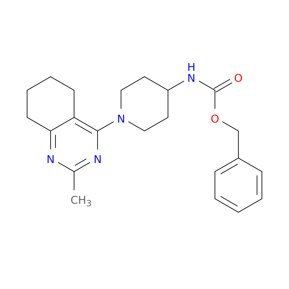 benzyl N-[1-(2-methyl-5,6,7,8-tetrahydroquinazolin-4-yl)piperidin-4-yl]carbamate