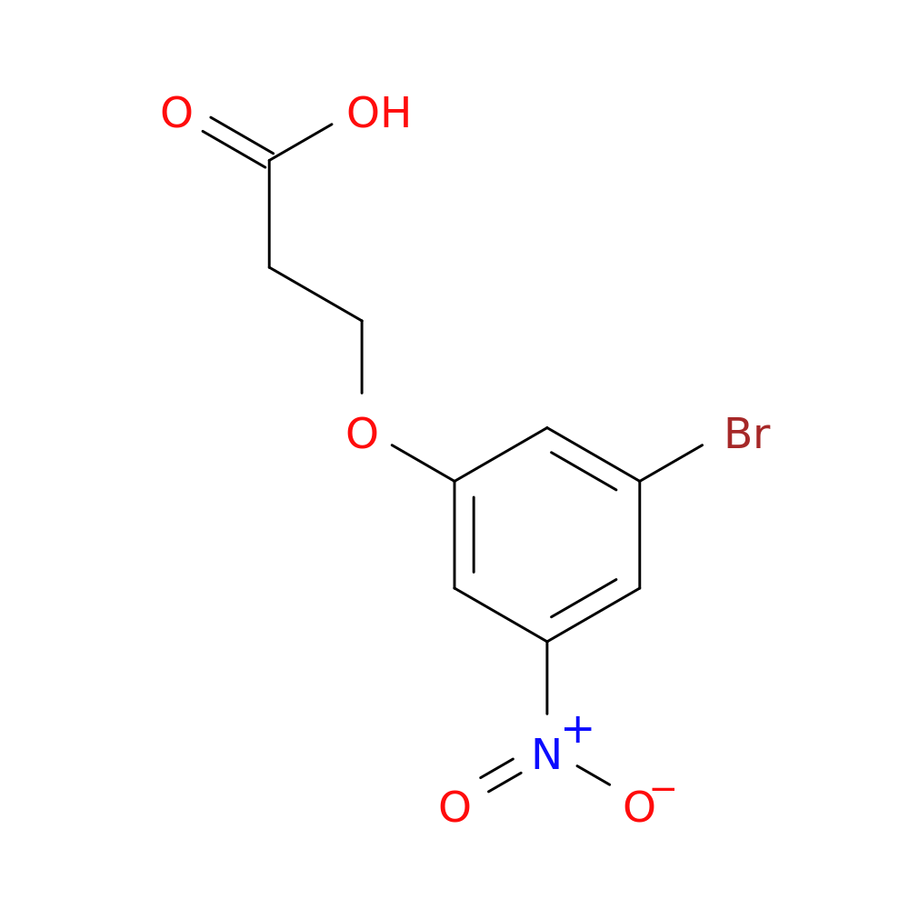 3-(3-bromo-5-nitrophenoxy)propanoic acid
