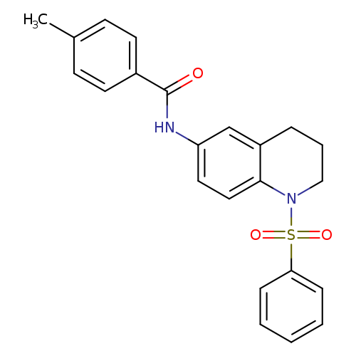 N-[1-(benzenesulfonyl)-1,2,3,4-tetrahydroquinolin-6-yl]-4-methylbenzamide