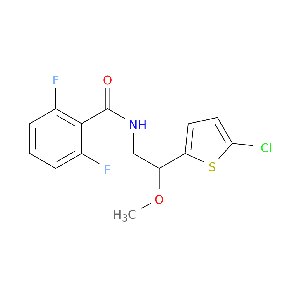 N-[2-(5-chlorothiophen-2-yl)-2-methoxyethyl]-2,6-difluorobenzamide