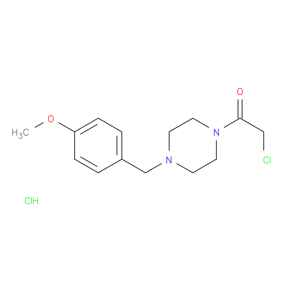2-chloro-1-{4-[(4-methoxyphenyl)methyl]piperazin-1-yl}ethan-1-one hydrochloride