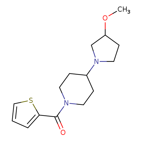 4-(3-methoxypyrrolidin-1-yl)-1-(thiophene-2-carbonyl)piperidine