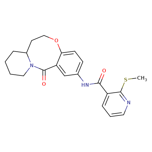 2-(methylsulfanyl)-N-{2-oxo-9-oxa-1-azatricyclo[10.4.0.0^{3,8}]hexadeca-3,5,7-trien-5-yl}pyridine-3-carboxamide