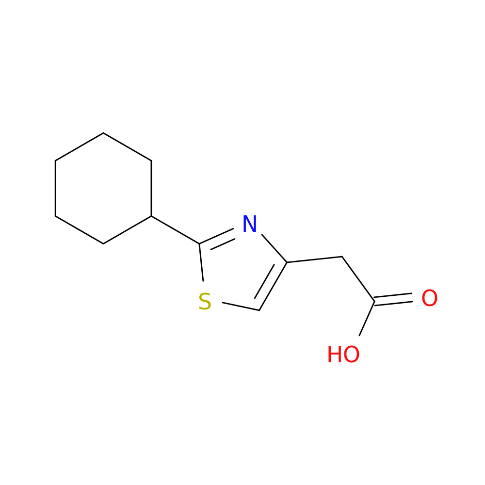 2-(2-cyclohexyl-1,3-thiazol-4-yl)acetic acid