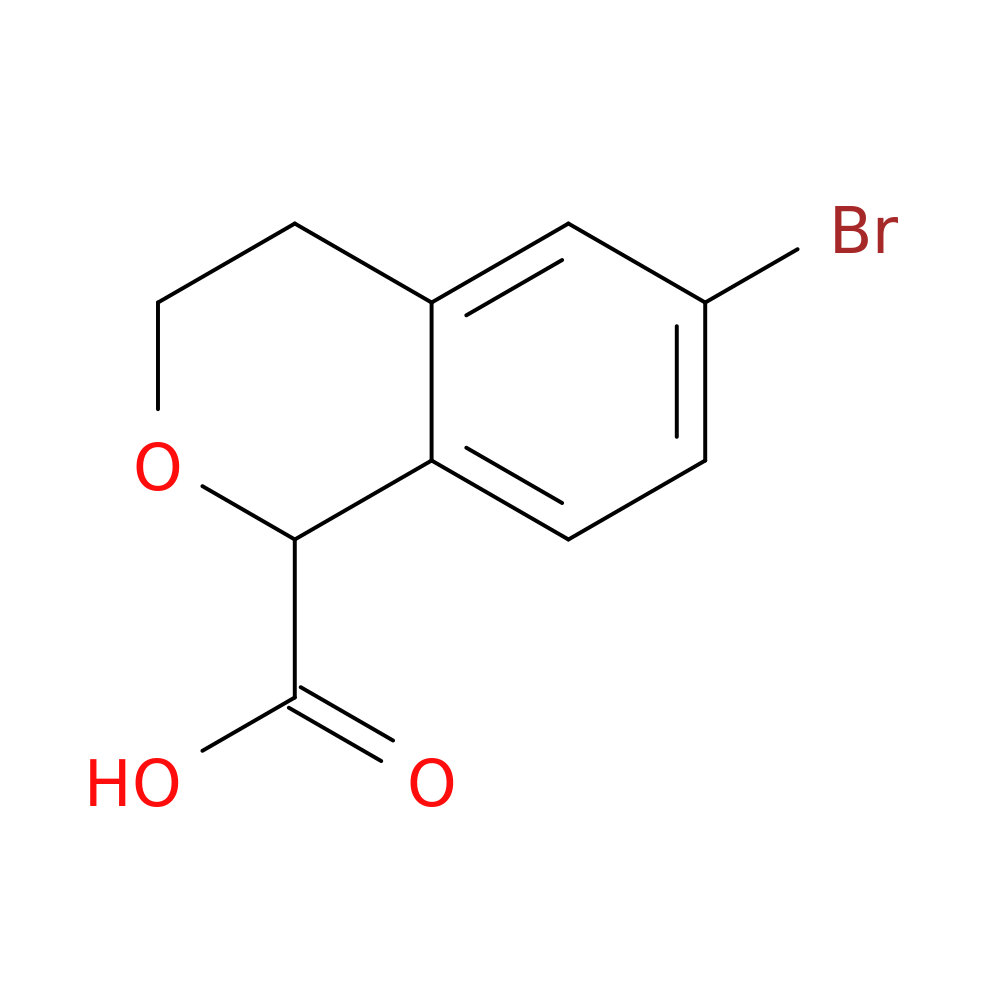 6-bromo-3,4-dihydro-1H-2-benzopyran-1-carboxylic acid