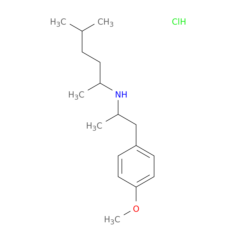 N-(1,4-dimethylpentyl)-4-Methoxyamphetamine (hydrochloride)