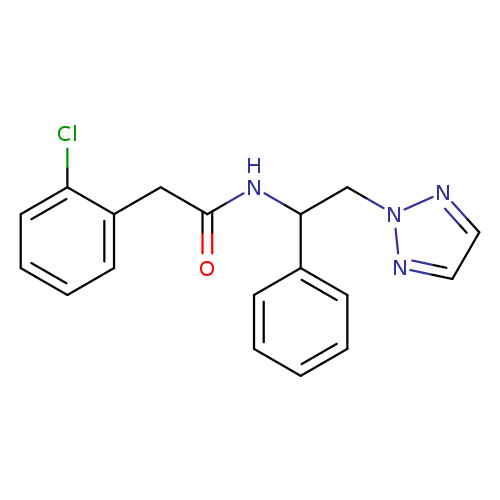 2-(2-chlorophenyl)-N-[1-phenyl-2-(2H-1,2,3-triazol-2-yl)ethyl]acetamide