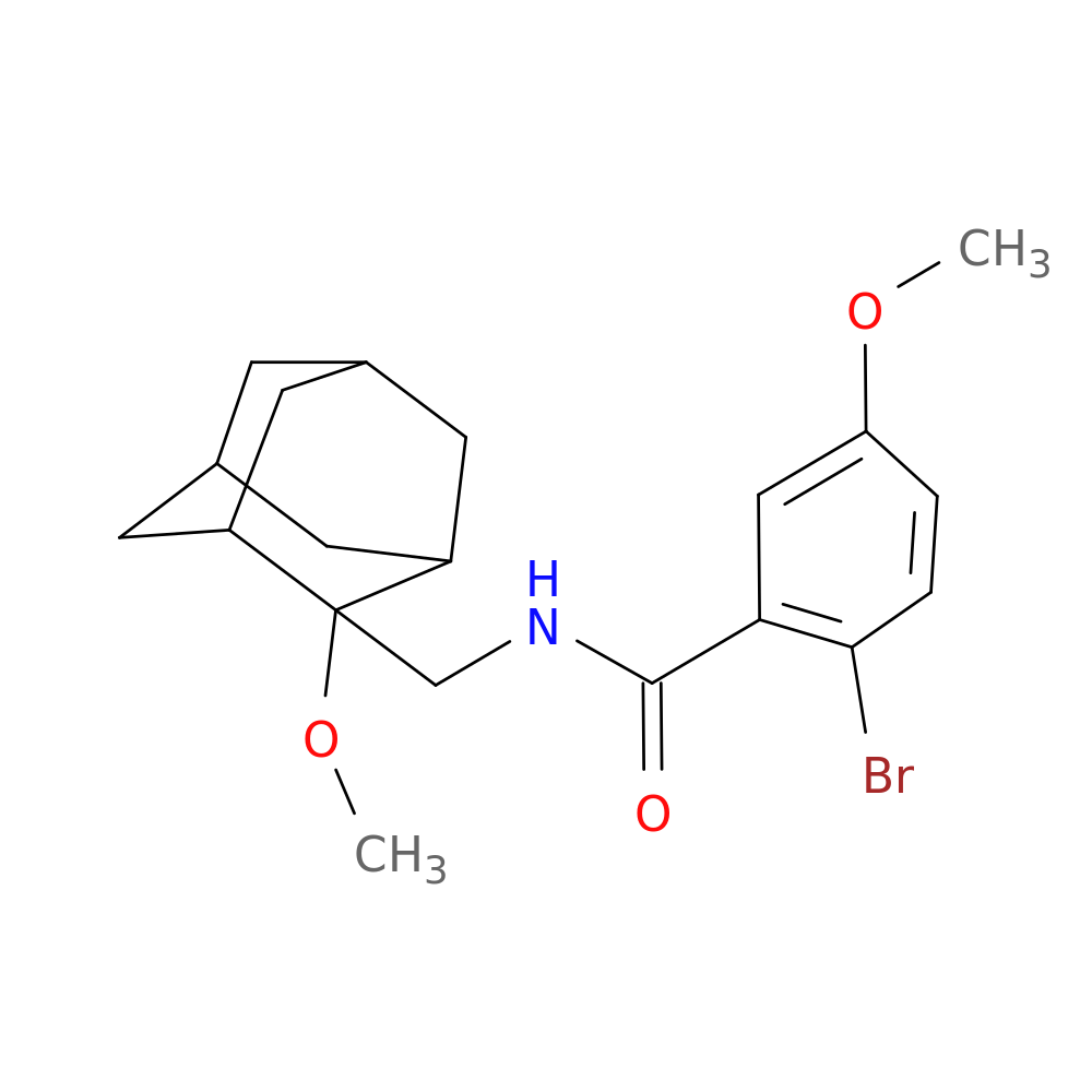 2-bromo-5-methoxy-N-[(2-methoxyadamantan-2-yl)methyl]benzamide