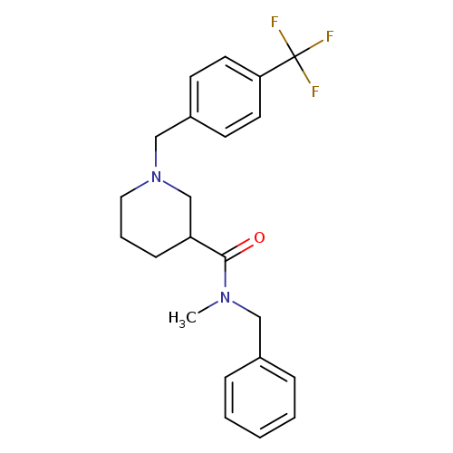 N-Benzyl-N-methyl-1-(4-(trifluoromethyl)benzyl)piperidine-3-carboxamide