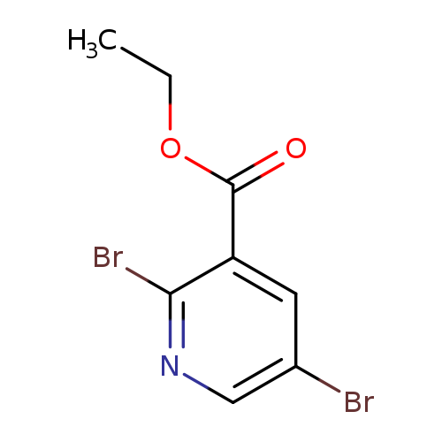 3-Pyridinecarboxylic acid, 2,5-dibromo-, ethyl ester