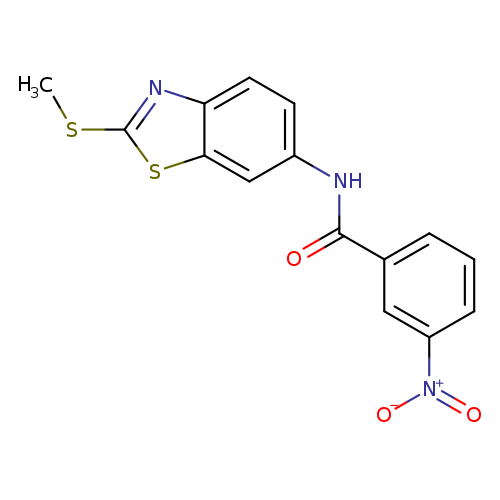 N-[2-(methylsulfanyl)-1,3-benzothiazol-6-yl]-3-nitrobenzamide