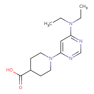 1-(6-(Diethylamino)Pyrimidin-4-Yl)Piperidine-4-Carboxylic Acid
