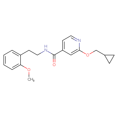 2-(cyclopropylmethoxy)-N-[2-(2-methoxyphenyl)ethyl]pyridine-4-carboxamide