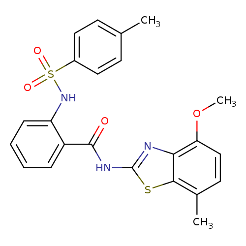 N-(4-methoxy-7-methyl-1,3-benzothiazol-2-yl)-2-(4-methylbenzenesulfonamido)benzamide