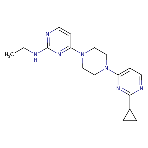 4-[4-(2-cyclopropylpyrimidin-4-yl)piperazin-1-yl]-N-ethylpyrimidin-2-amine