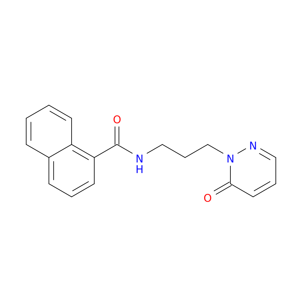 N-[3-(6-oxo-1,6-dihydropyridazin-1-yl)propyl]naphthalene-1-carboxamide