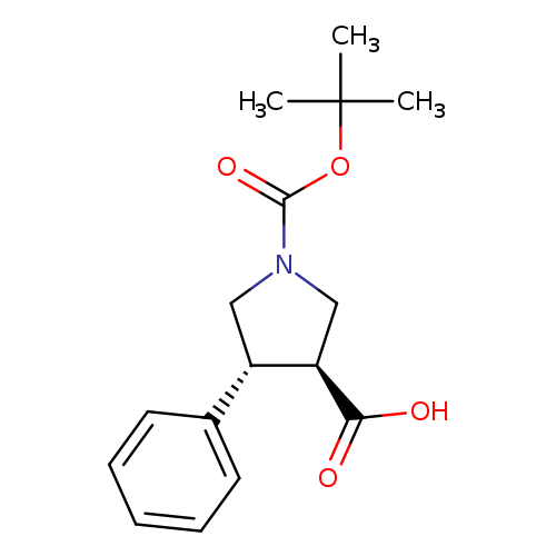 (3S,4R)-1-(tert-Butoxycarbonyl)-4-phenylpyrrolidine-3-carboxylic acid