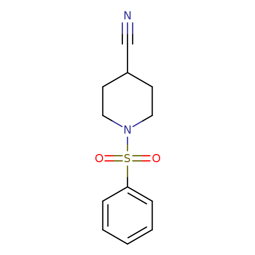 1-(benzenesulfonyl)piperidine-4-carbonitrile