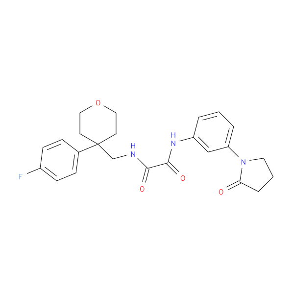 N'-{[4-(4-fluorophenyl)oxan-4-yl]methyl}-N-[3-(2-oxopyrrolidin-1-yl)phenyl]ethanediamide