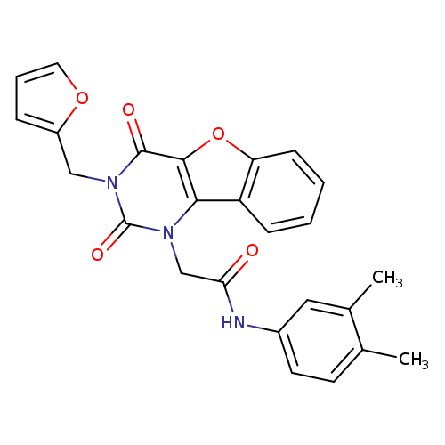 N-(3,4-dimethylphenyl)-2-{5-[(furan-2-yl)methyl]-4,6-dioxo-8-oxa-3,5-diazatricyclo[7.4.0.0^{2,7}]trideca-1(9),2(7),10,12-tetraen-3-yl}acetamide