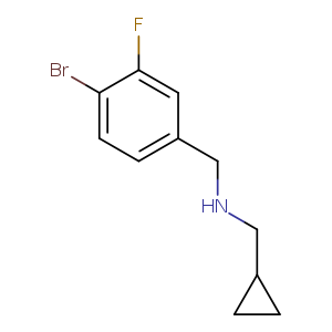 [(4-Bromo-3-fluorophenyl)methyl](cyclopropylmethyl)amine