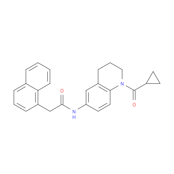 N-(1-cyclopropanecarbonyl-1,2,3,4-tetrahydroquinolin-6-yl)-2-(naphthalen-1-yl)acetamide