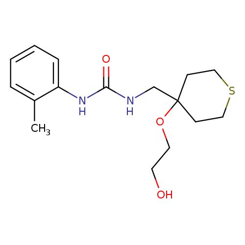 1-{[4-(2-hydroxyethoxy)thian-4-yl]methyl}-3-(2-methylphenyl)urea